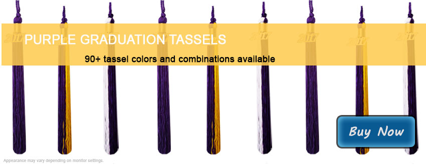 Graduation Tassels in Purple