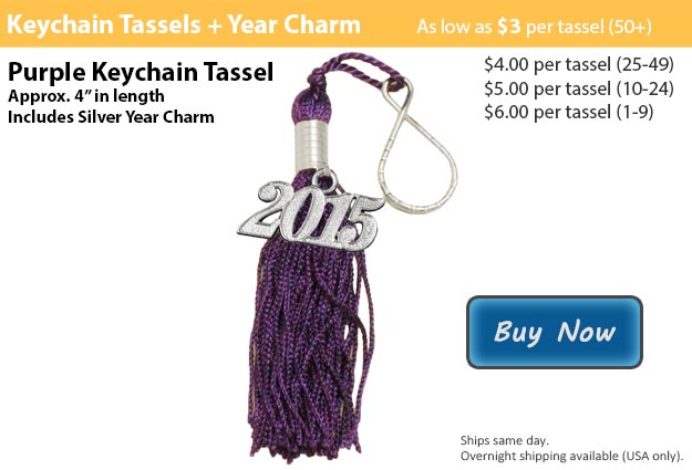 Purple Keychain Tassel Picture
