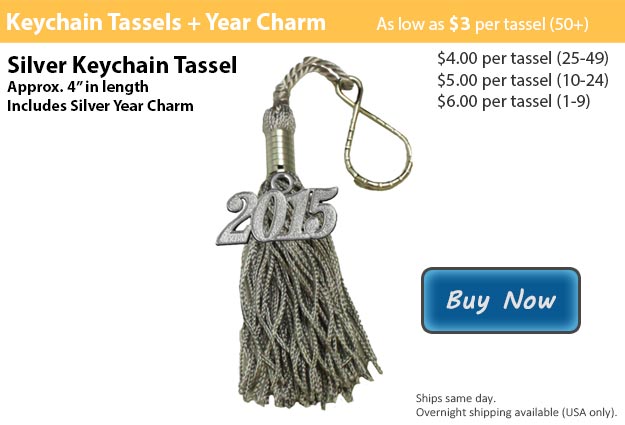 Silver Keychain Tassel Picture